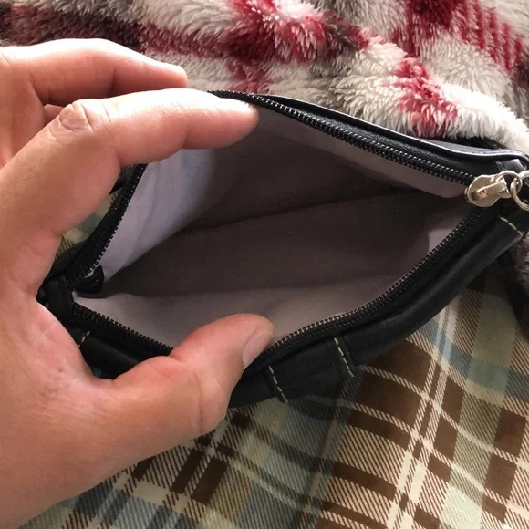 Coach Buckle Leather Wristlet - Picture 6 of 9